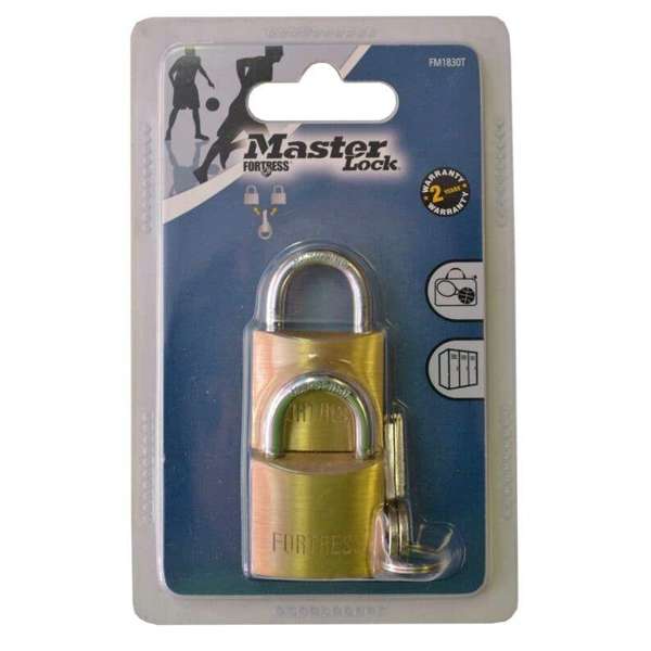 Master Lock Fortress Padlock 30mm - 2 Pack