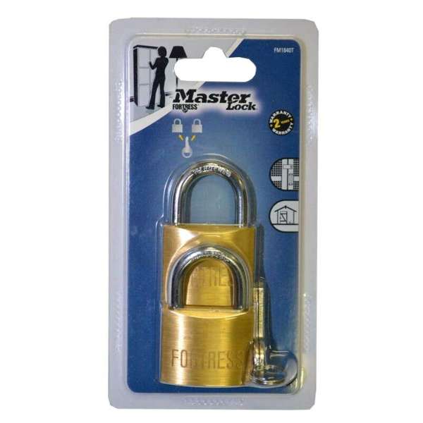 Master Lock Fortress Padlock 40mm - 2 Pack