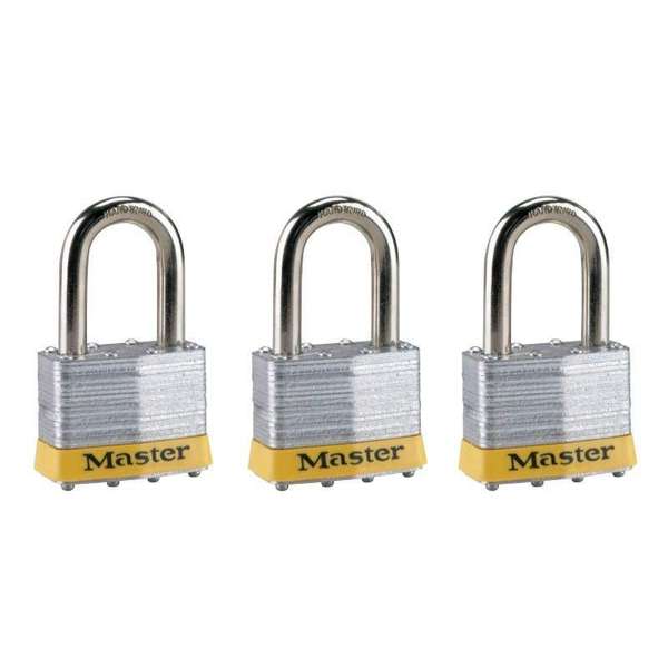 Master Lock Laminated Padlock Set 51mm - 3 Pack