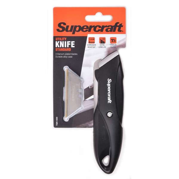 Supercraft Standard Utility Knife & 4 Blades