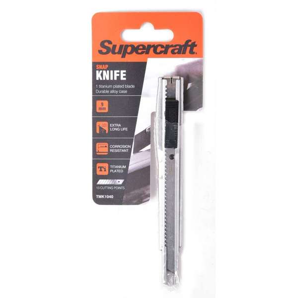 Supercraft Snap Knife with Blade 9mm