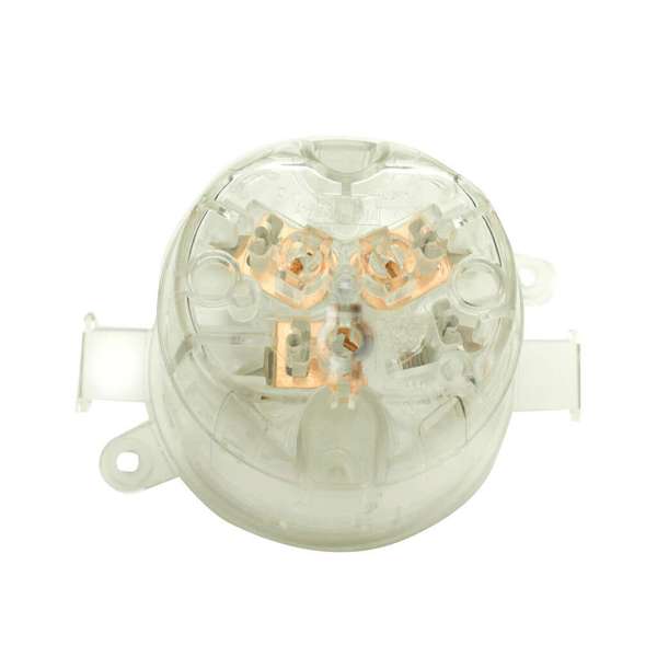 HPM Electrical Plug Base 3 Pin 10A Clear