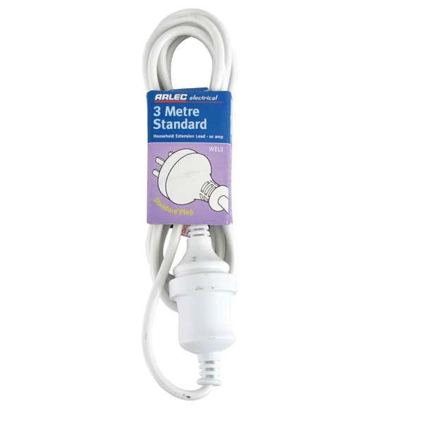 Arlec 10A 1.0mm2 Domestic Extension Lead 3m