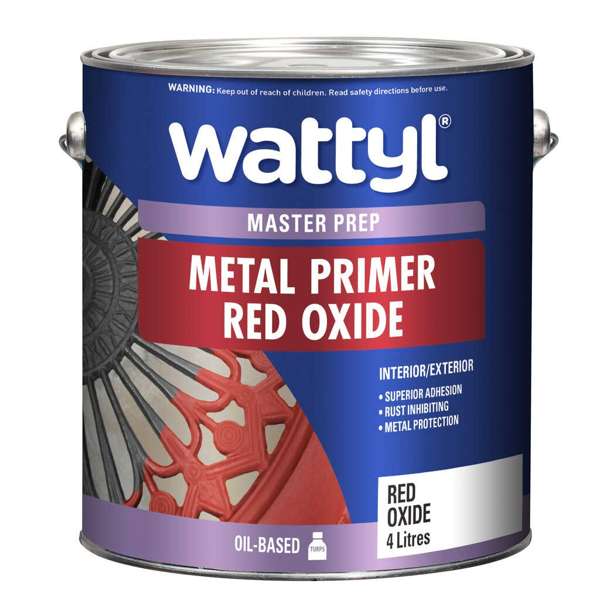 Wattyl Master Prep Metal Primer Red Oxide 4L