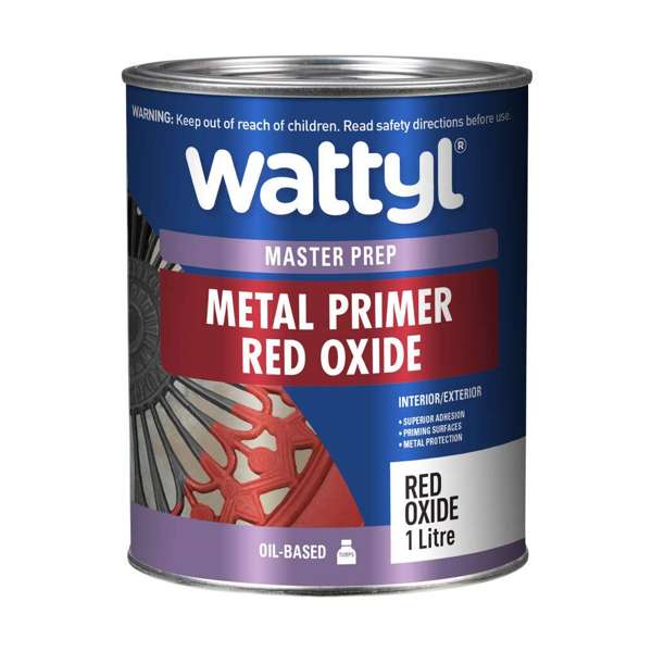 Wattyl Master Prep Metal Primer Red Oxide 1L