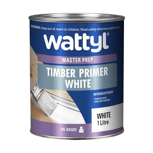 Wattyl Master Prep Timber Primer White 1L