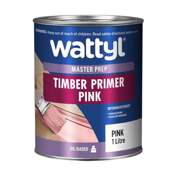 Wattyl Master Prep Timber Primer Pink 1L