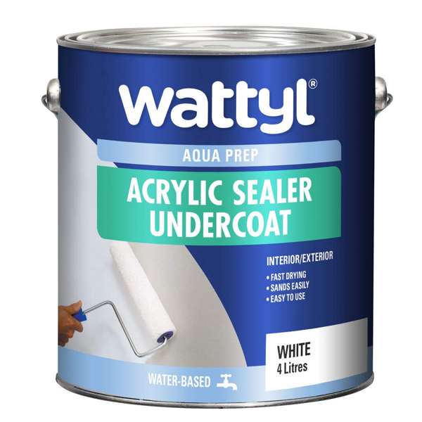 Wattyl Aqua Prep Acrylic Sealer Undercoat 4L