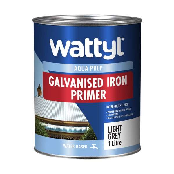 Wattyl Aqua Prep Galvanised Iron Primer 1L