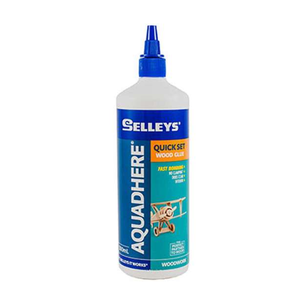 Selleys Aquadhere PVA Wood Glue Quick Set Adhesive 500ml