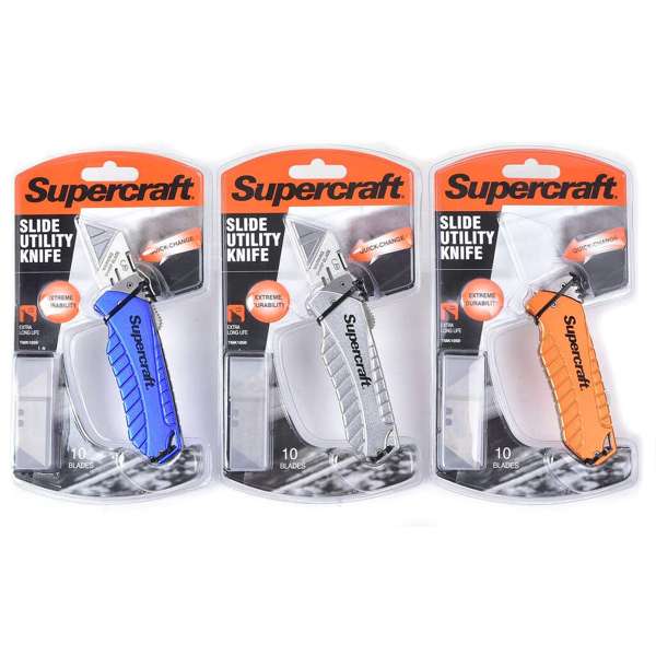 Supercraft Utility Knife with 10 Blades