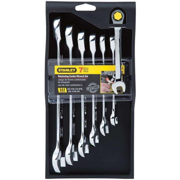 Stanley Ratcheting Combo Wrench Set - 7 Piece