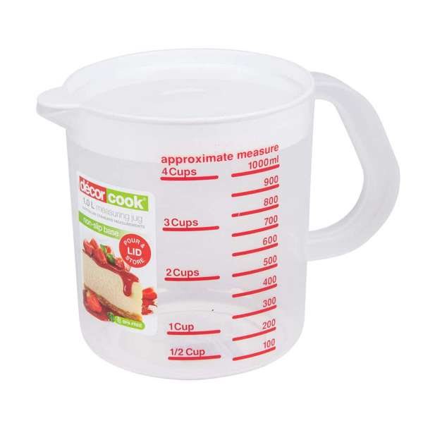 Decor Cook Jug Measuring with Lid 1L