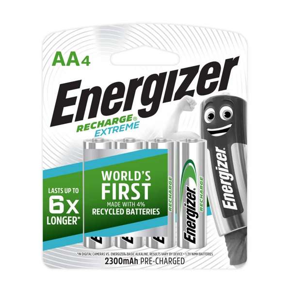 Energizer Rechargeable AA Battery - 4 Pack