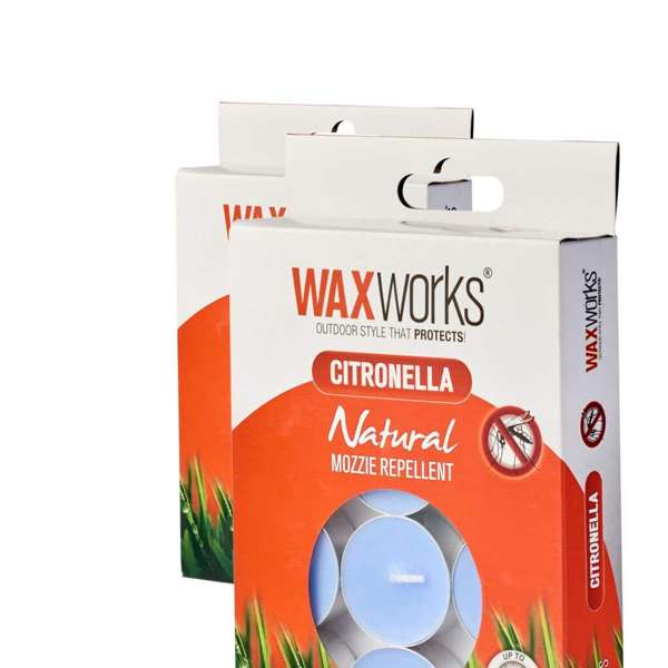 Waxworks Citronella Tea Light Candle - 24 Pack