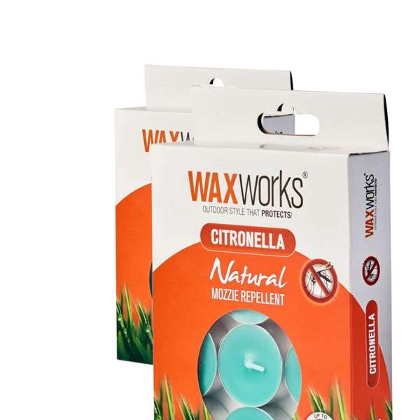 Waxworks Citronella Tea Light Candle - 24 Pack