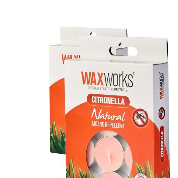 Waxworks Citronella Tea Light Candle - 24 Pack