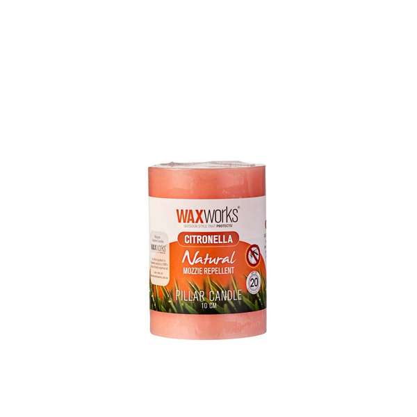 Waxworks Citronella Pillar Candle 100mm