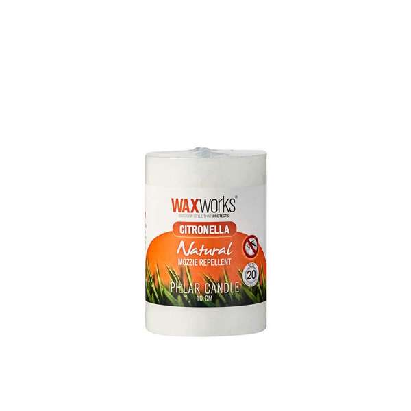 Waxworks Citronella Pillar Candle 100mm