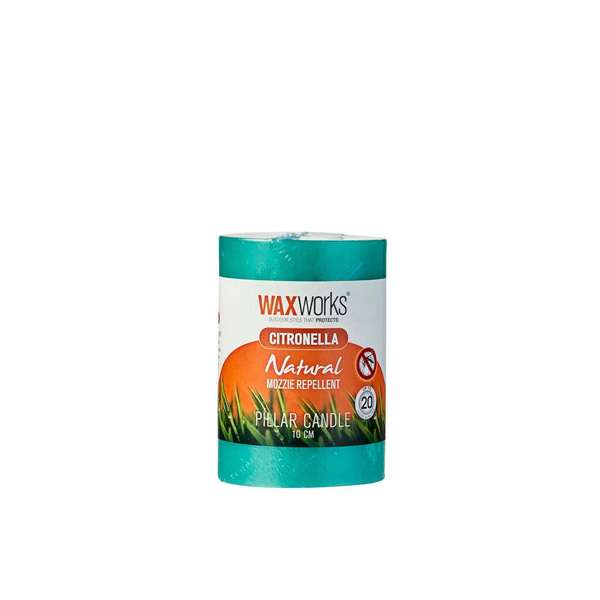 Waxworks Citronella Pillar Candle 100mm