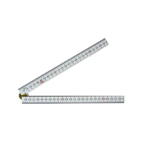 Crescent Lufkin 4 Fold Bevelled Edge Folding Ruler White 1m