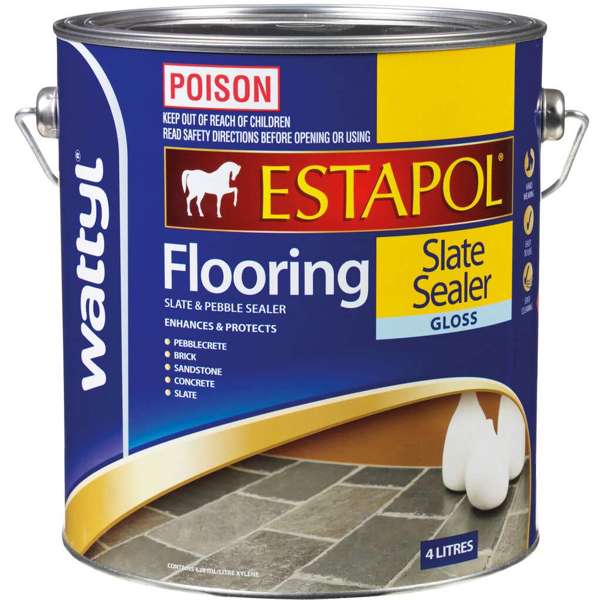 Wattyl Estapol Flooring Slate Sealer Gloss 4L