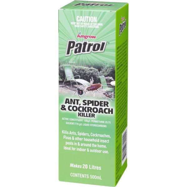 Amgrow Patrol Ant/Spider/Cockroach Killer Concentrate 500ml