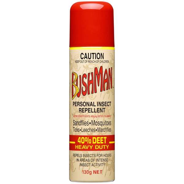 Bushman Ultra Aerosol 40% Deet Personal Insect Repellent 130g