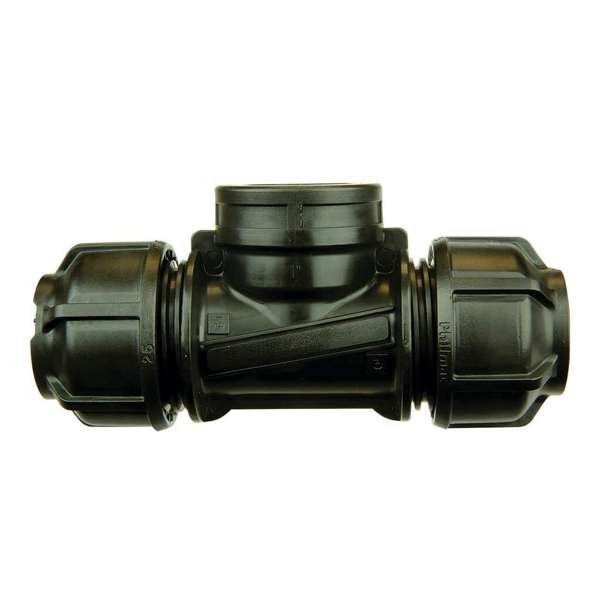 Philmac 3G Metric Female Tee 32mm x 1-1/4" Poly x BSP