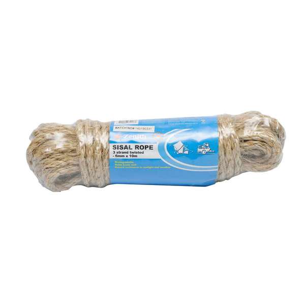 Zenith Sisal Rope 6mm x 10m