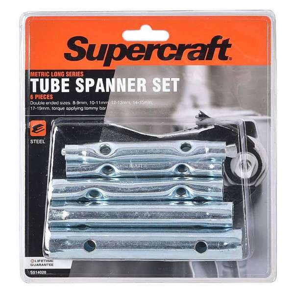 Supercraft Tube Spanner Set - 6 Pieces