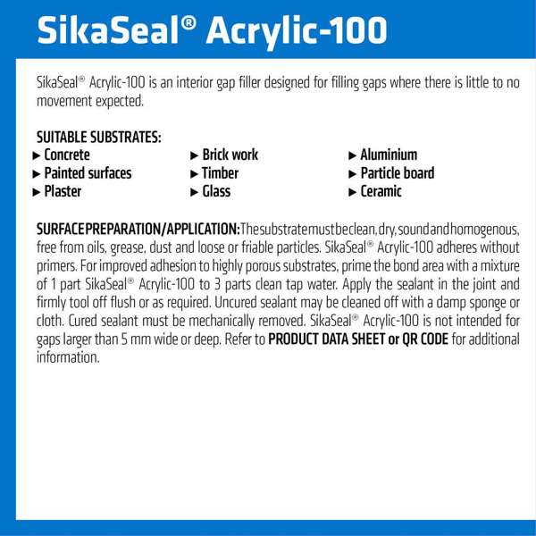 Sika SikaSeal Acrylic Gapfiller 300ml