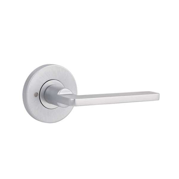 Lane Murano Privacy Leverset Round Brushed Satin Chrome