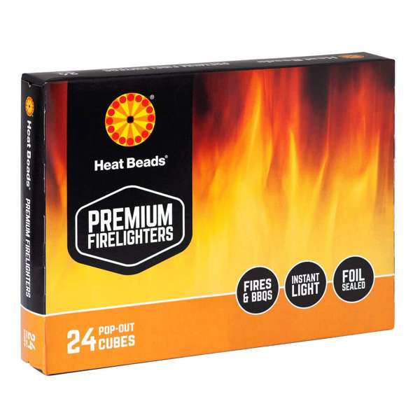 Heat Beads Premium Firelighters - 24 Pack