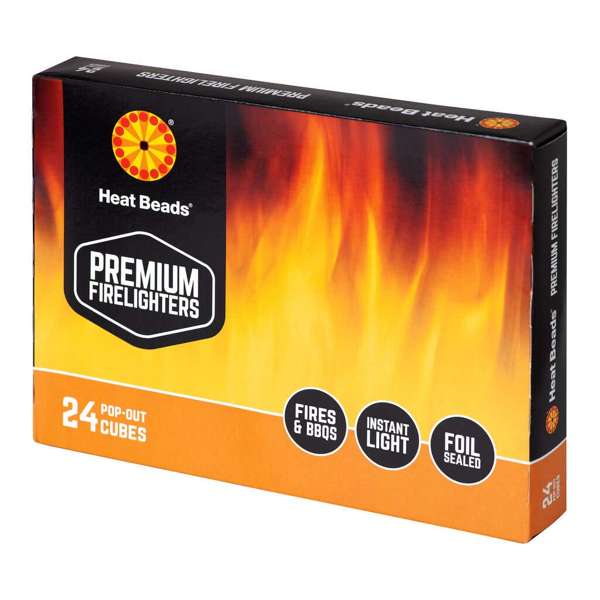 Heat Beads Premium Firelighters - 24 Pack