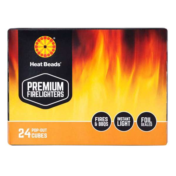 Heat Beads Premium Firelighters - 24 Pack