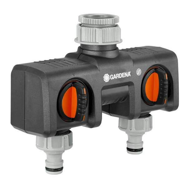 Gardena Parallel Twin Tap Connector 13mm