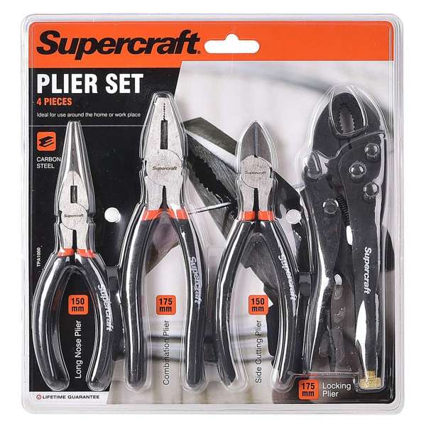 Supercraft Cushion Grip Plier Set of 4