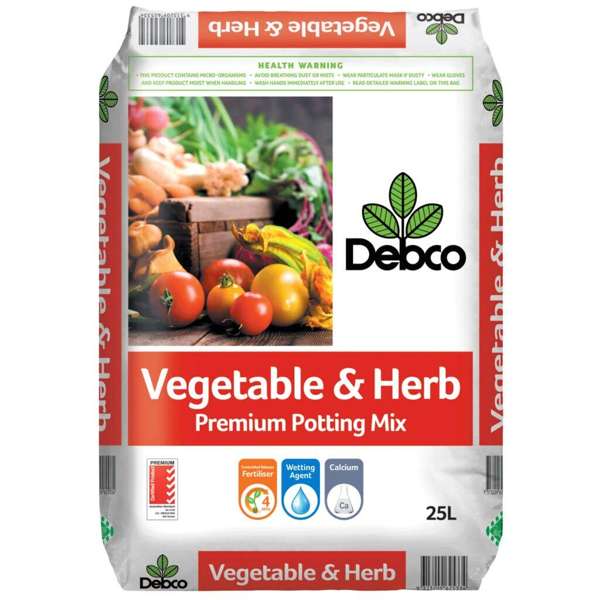 Debco Vegetable & Herb Premium Potting Mix 25L