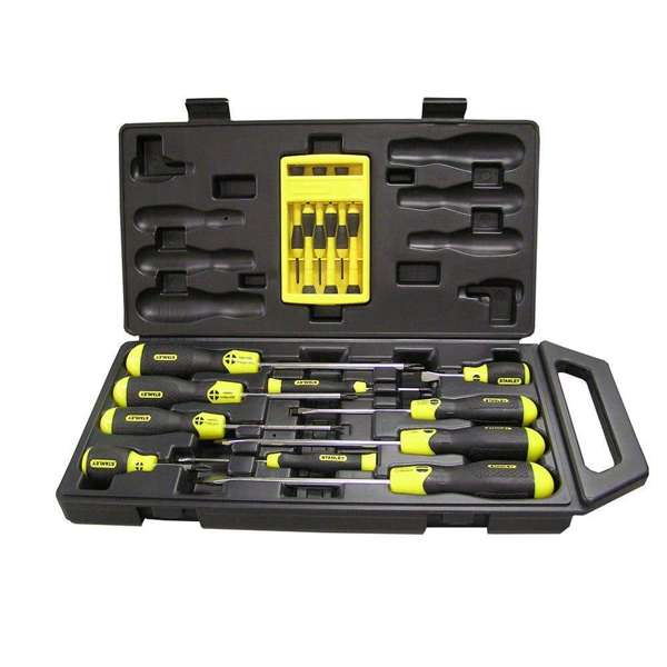 Stanley Cushion Grip Screwdriver Set - 16 Piece