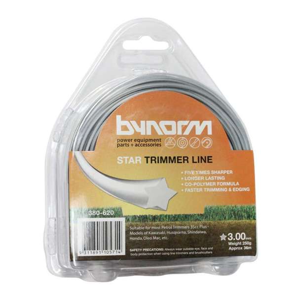 Bynorm Star Whipper Snipper Cord Grey 3.0mm 250g