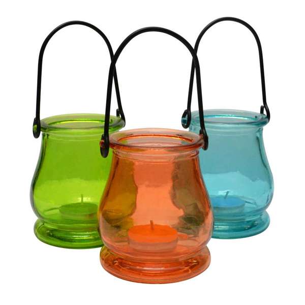 Waxworks Citronella Glass Jar with 6 Tea Lights