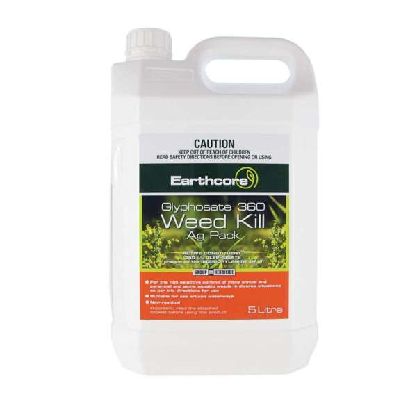 Earthcore Glyphosate 360 Weed Killer Concentrate 5L