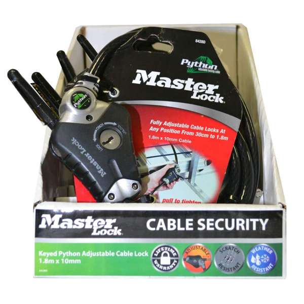 Master Lock Python Contractor Cable Lock 1.8m x 10mm