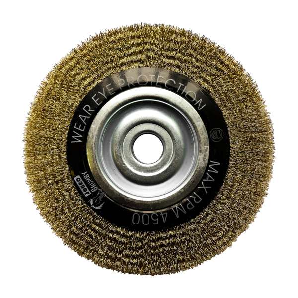 Josco Wide Face Crimped Wire Wheel Brush 200 x 20mm