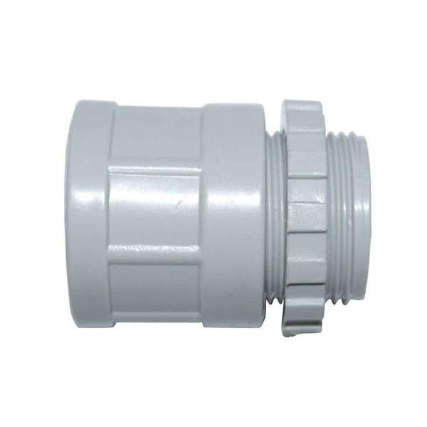 Tripac Plain to Screw Fitting Adapter Grey 25mm