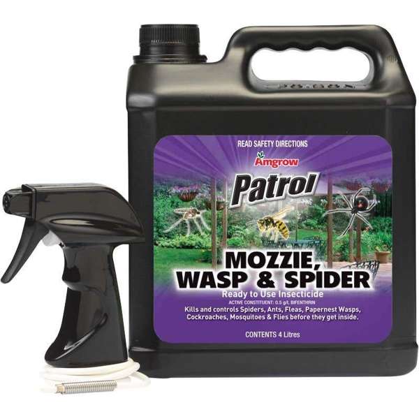 Amgrow Patrol Mosquito Wasp & Spider Insecticide 4L