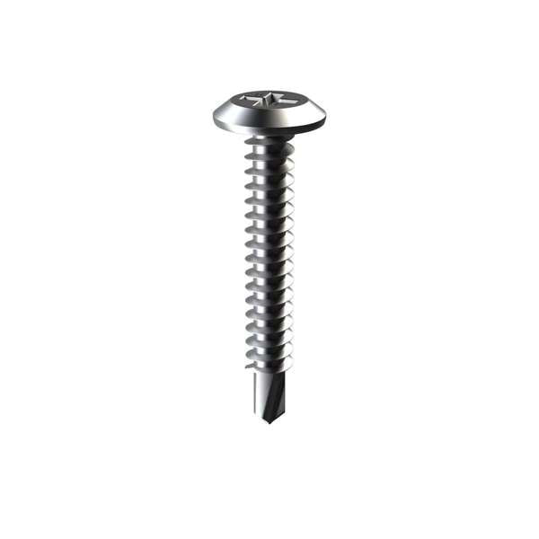 Bremick Screw Wafer Head Metal Zinc Plated 22mm - 50 Pack