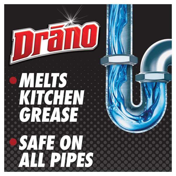 Drano Kitchen Crystals Drain Cleaner 500g