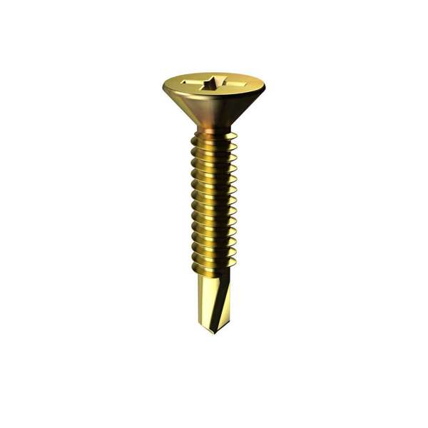 Bremick Screw Countersunk Metal Zinc Plated 25mm - 100 Pack